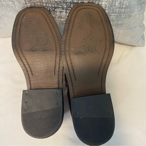 Leather Craft Brown Marcia Ankle Boots Moto Buckle Strap Made in Brazil SZ 7 - Picture 9 of 14